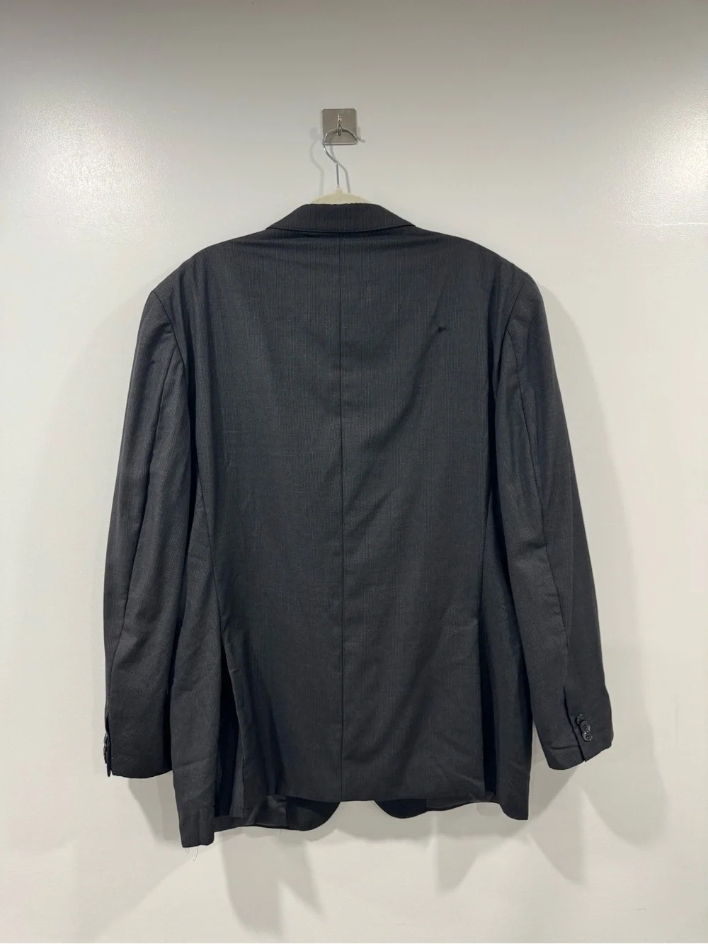 Ermenegildo Zegna Men Wool Dark Gray Blazer Size 44R